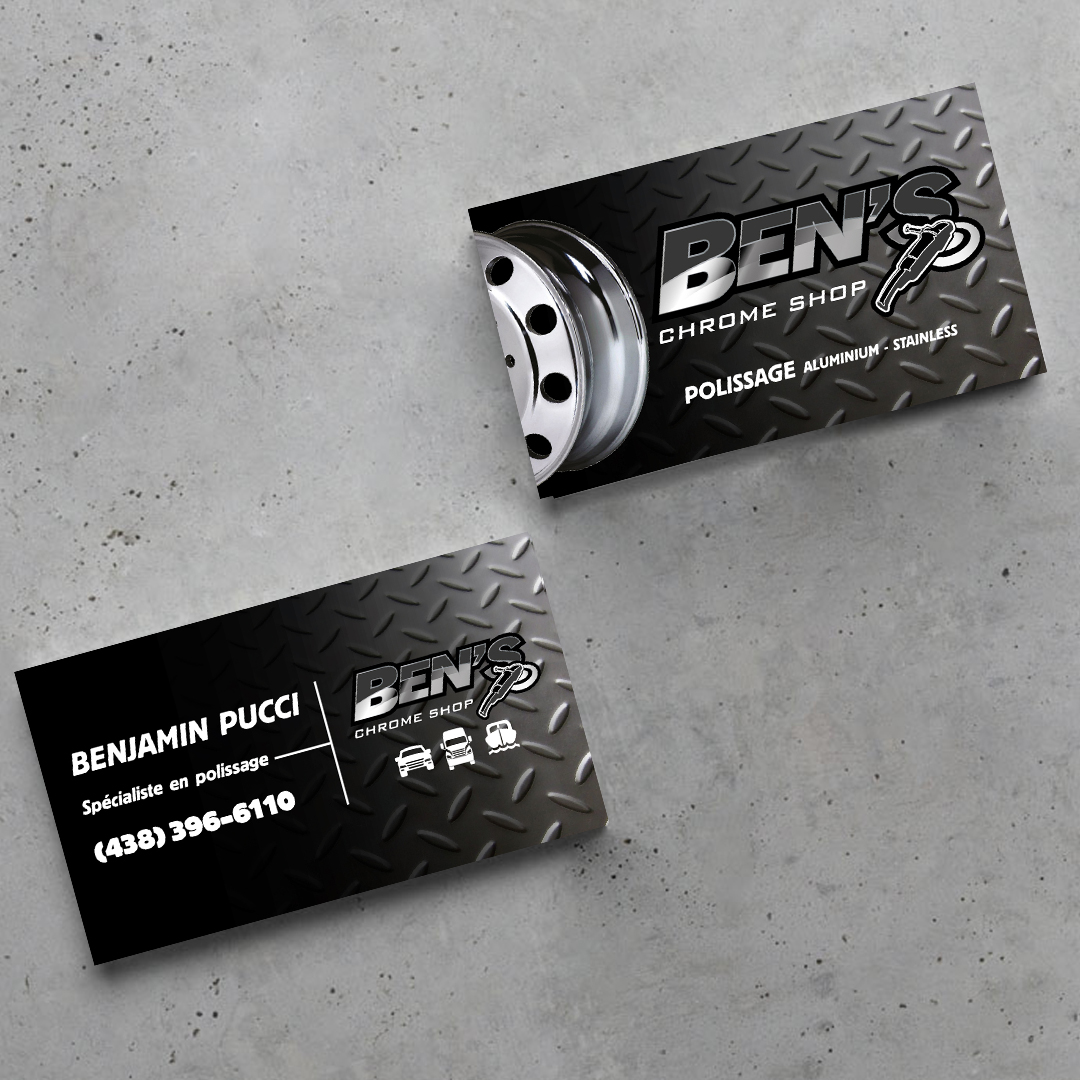 Carte professionnelle Benjamin Pucci, Ben's Chrome Shop