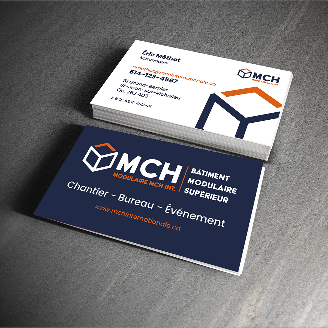 Carte professionnelle MCH Modulaire